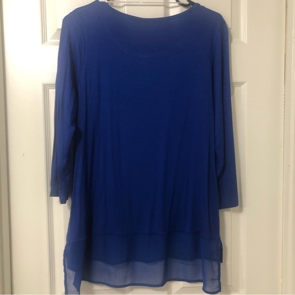 NWT Belldini Royal Blue Tunic Style Top Shirt Size Medium - Picture 5 of 11